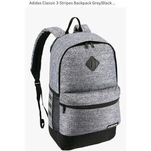 Adidas Backpack Gray/Black Shoulder Strap Utility Pockets.   New